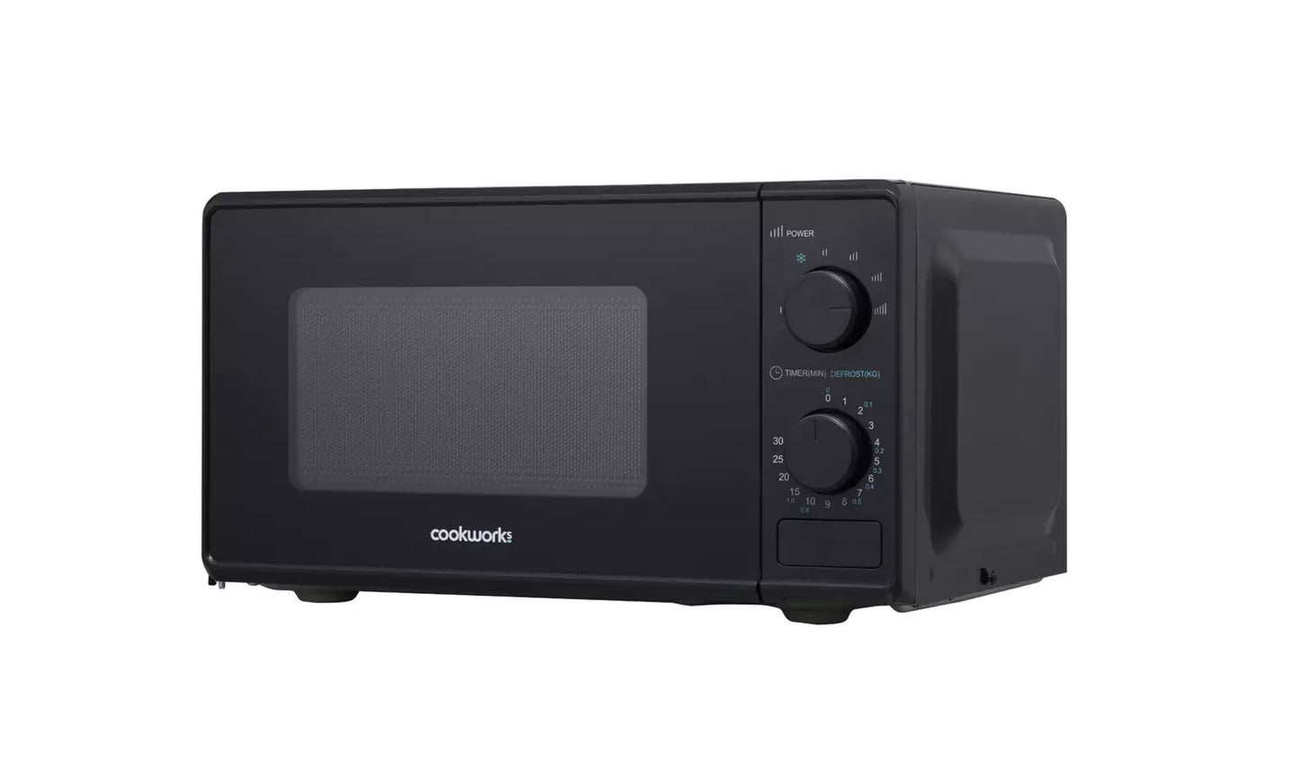 Opti-Cookworks 700W Manual Microwave - Black