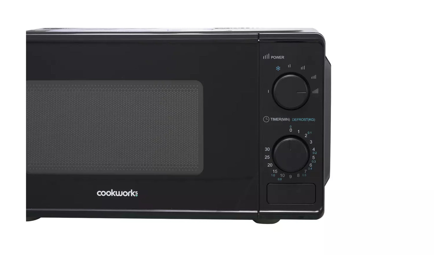 Opti-Cookworks 700W Manual Microwave - Black