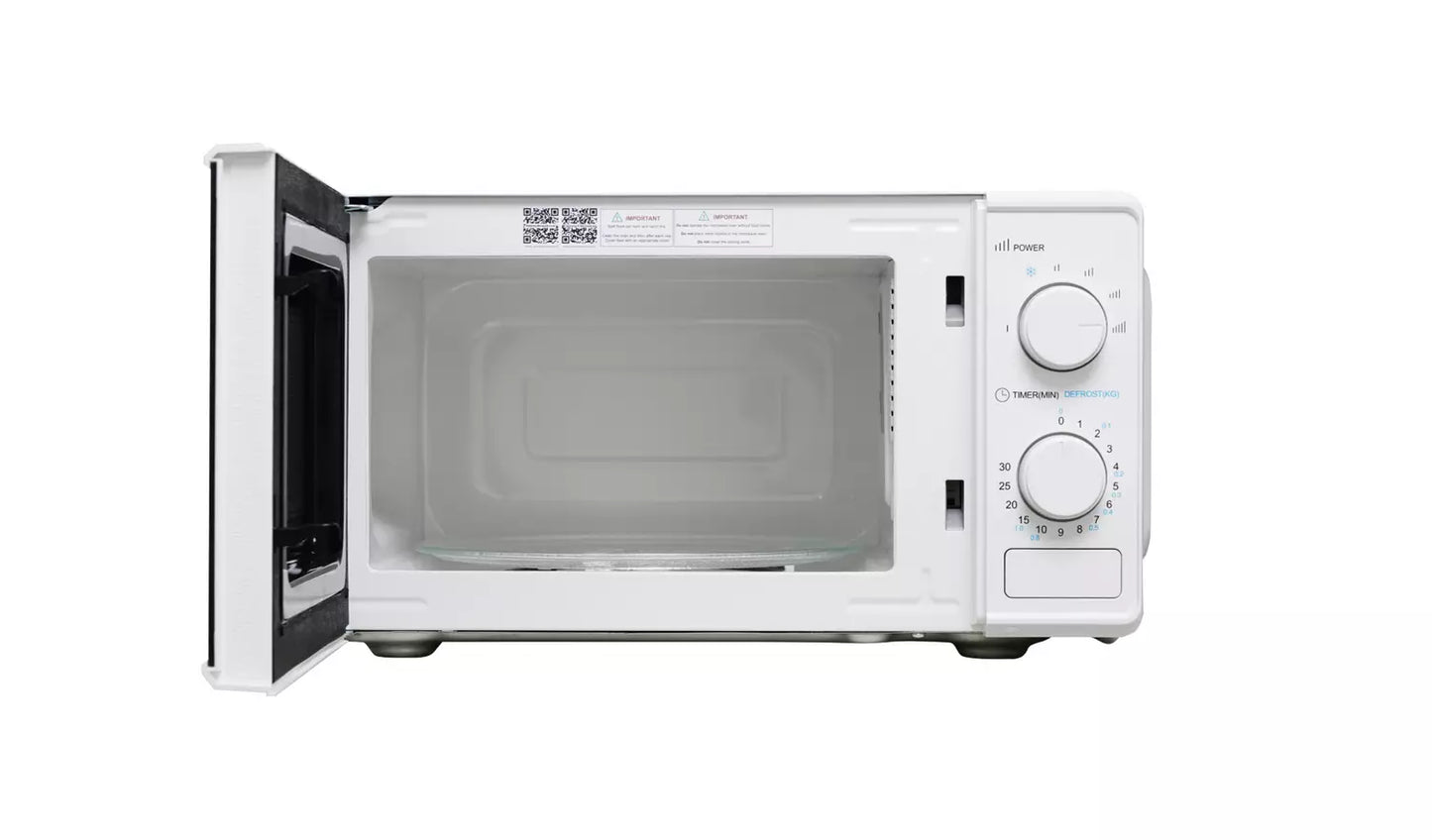 Opti-Cookworks 700W Manual Microwave - White