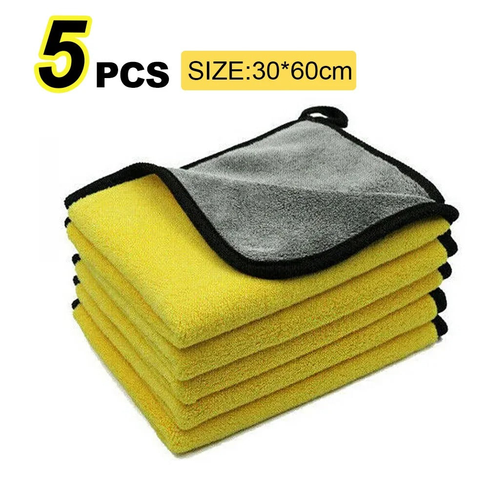 OPTI-Car Wash Microfiber Towel 30x30/60CM Car Cleaning Drying Cloth Hemming Car Care Cloth Detailing Car Wash Towel