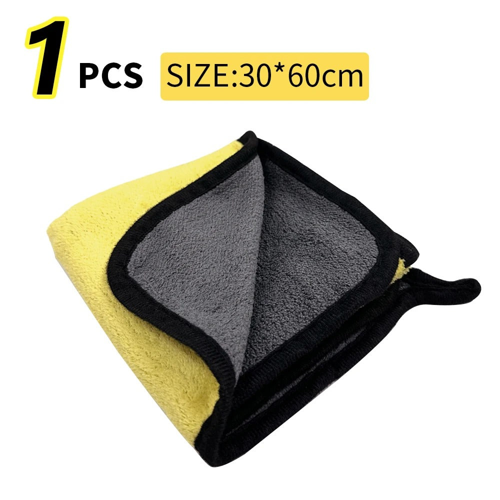 OPTI-Car Wash Microfiber Towel 30x30/60CM Car Cleaning Drying Cloth Hemming Car Care Cloth Detailing Car Wash Towel