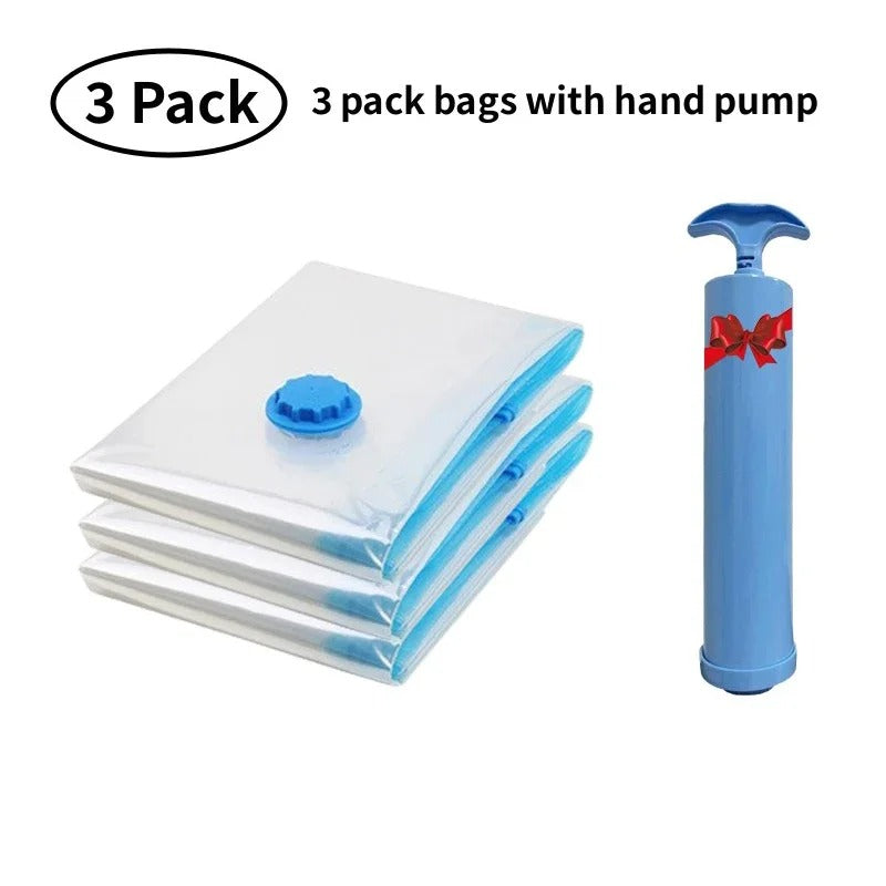 OPTI-Vacuum Storage Bags Wardrobe Organizer Vacuum Seal Bag Space Saving Bags for Clothes Pillow Blanket Travel Vacuum Bag Package