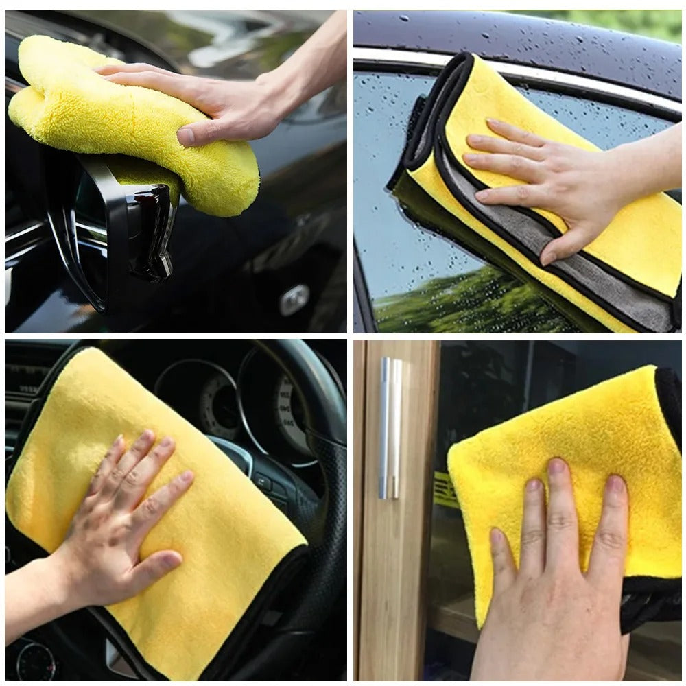 OPTI-Car Wash Microfiber Towel 30x30/60CM Car Cleaning Drying Cloth Hemming Car Care Cloth Detailing Car Wash Towel