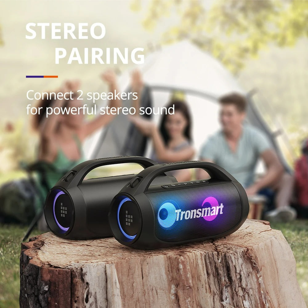 OPTI - Tronsmart Bang SE Speaker PowerfulOPTI - Portable Speaker with Bluetooth 5.3, Portable Handle, 24-Hour Playtime, for Party, Camping